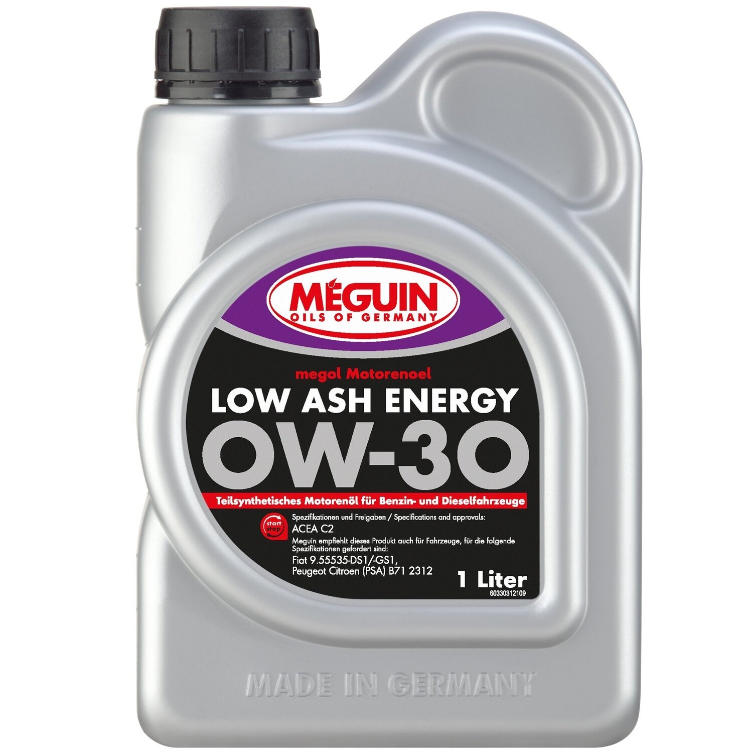Моторное масло Meguin Motorenoel Low Ash Energy SAE 0W-30 1л (33031) фото 