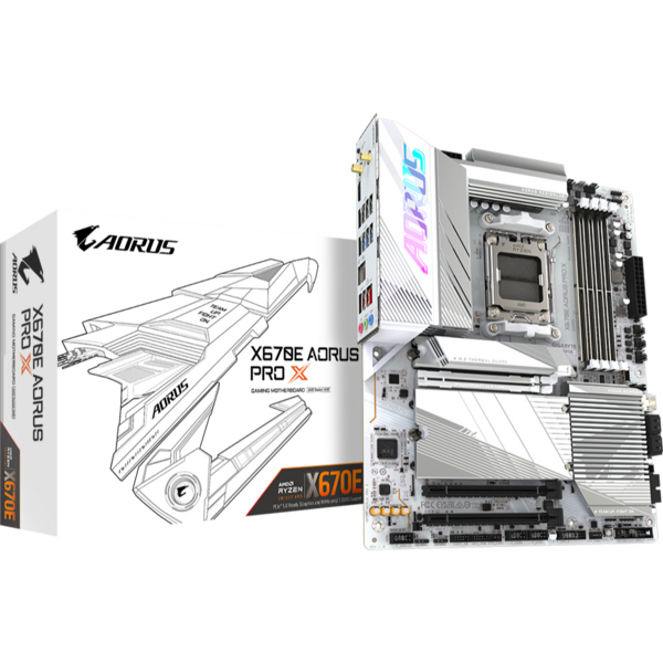 

Материнская плата GIGABYTE X670E AORUS PRO X sAM5 X670 4xDDR5 M.2 HDMI ATX