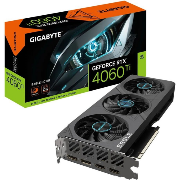 Акція на Видеокарта GIGABYTE GeForce RTX 4060 Ti 8GB GDDR6 EAGLE (GV-N406TEAGLE_OC-8GD) від MOYO