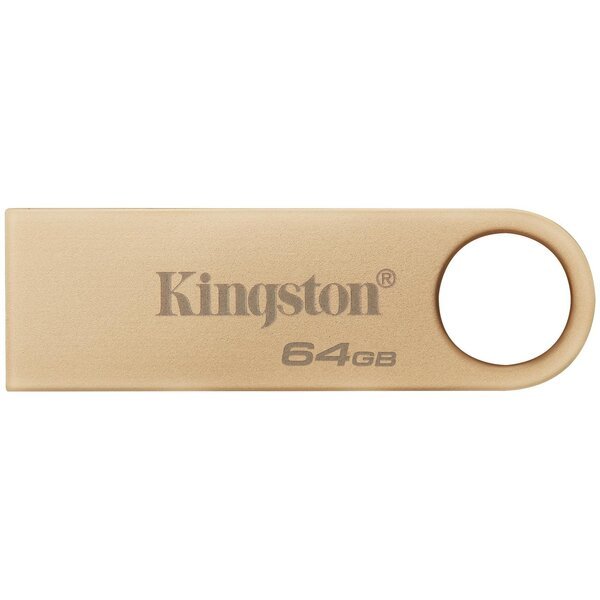 Акція на Накопитель USB 3.2 Kingston 64GB Gen1 DT SE9 G3 Gold (DTSE9G3/64GB) від MOYO