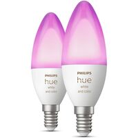 Лампа розумна Philips Hue E14, 5.3W (40Вт), 2000K-6500K, RGB, ZigBee, Bluetooth (929002294205)