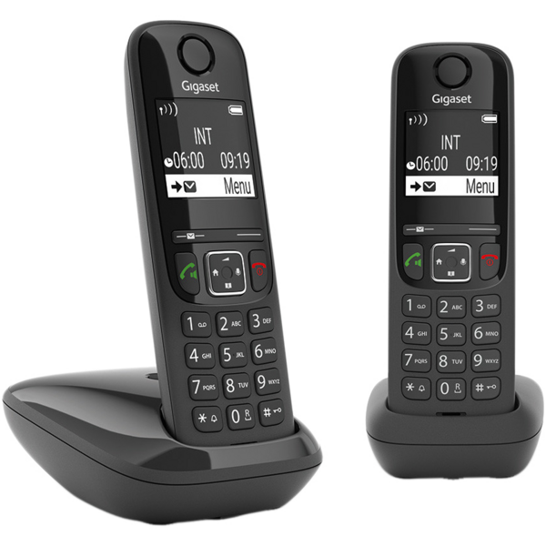 

Радиотелефон DECT Gigaset AS690 DUO, черный