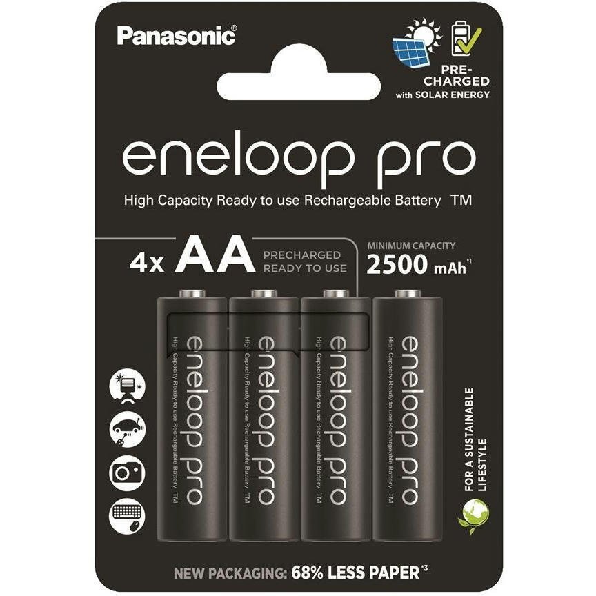 Аккумулятор Panasonic Eneloop AA 2500 мАч NI-MH Pro 4 шт фото 