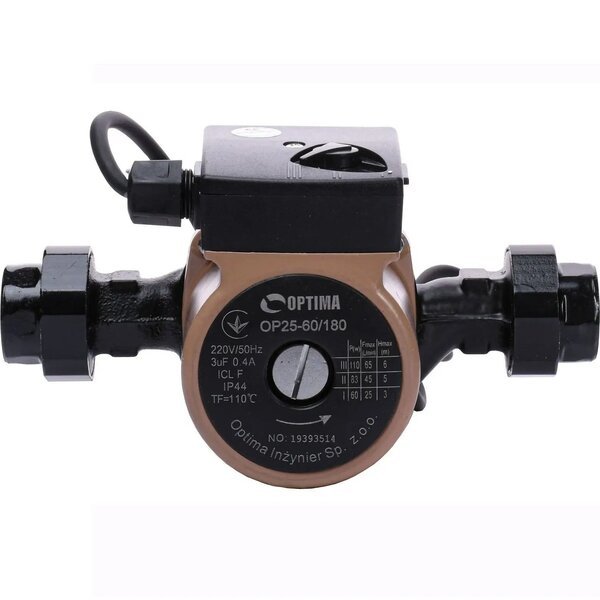 

Насос циркуляционный Optima OP25-60-180, G 1 1/4", 10 бар (8158)