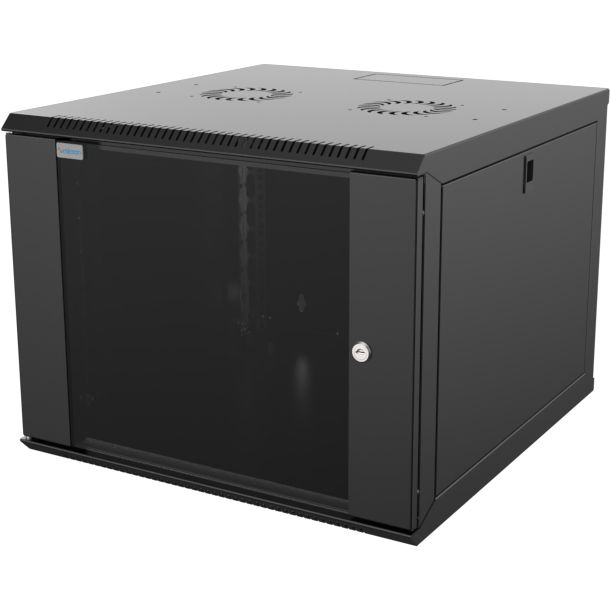 Шкаф MIRSAN 19", 9U, WTC, 600x600 мм, максимально 80 кг, черный (MR.WTC09U66DE.01) фото 1