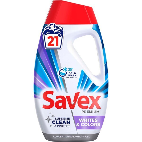 

Гель для стирки Savex Premium Whites & Colors 945мл