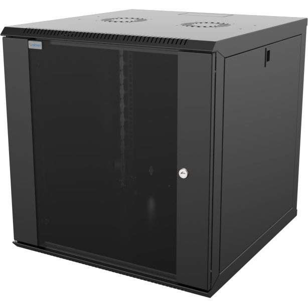 Шкаф MIRSAN 19", 12U, WTC, 600x600 мм, максимально 80 кг, черный (MR.WTC12U66DE.01) фото 1