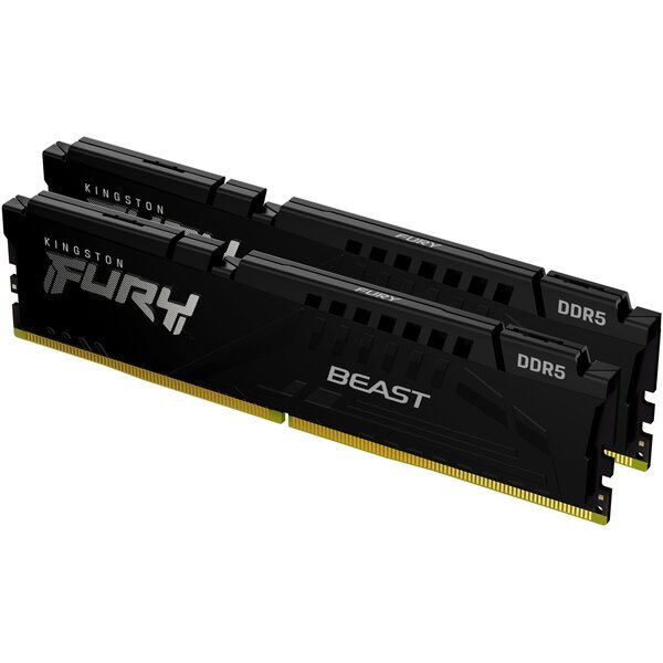 

Память для ПК Kingston DDR5 32GB KIT (16GBx2) 6000 FURY Beast Чорний EXPO (KF560C36BBEK2-32)