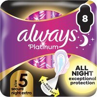 Прокладки гігієнічні Always Platinum Secure Night Extra Розмір 5 8шт