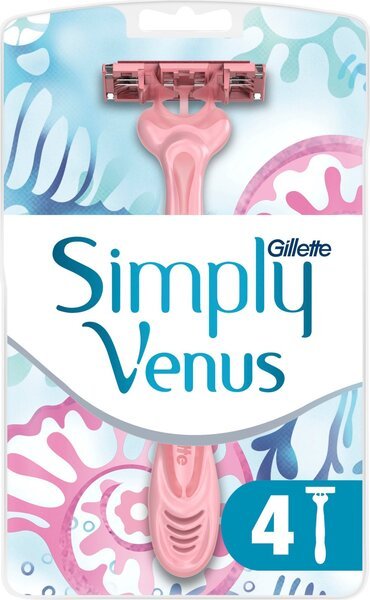 Бритва без сменных картриджей Gillette Simply Venus 3 4шт