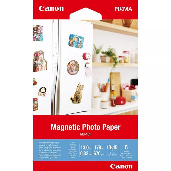 

Фотобумага CANON 4*6 Magnetic Photo Paper MG-101, 5л. (3634C002)