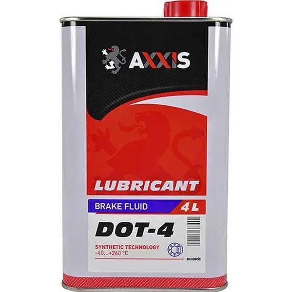 Гальмівна рідина AXXIS DOT-4 4л (48021162911)фото1