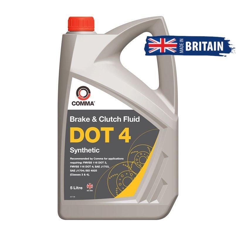 Тормозная жидкость Comma DOT-4 Brake Fluid 5л (BF45L) фото 1