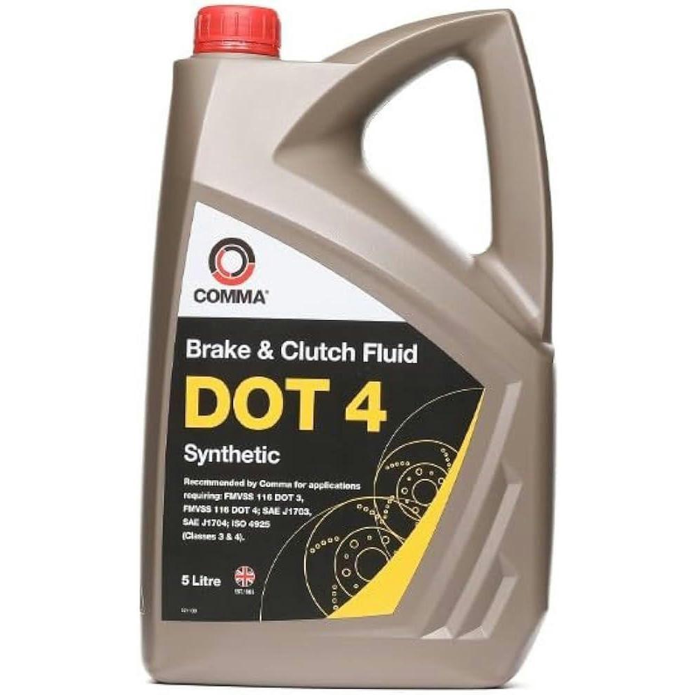 Гальмівна рідина Comma DOT-4 Brake Fluid 5л (BF45L)фото1