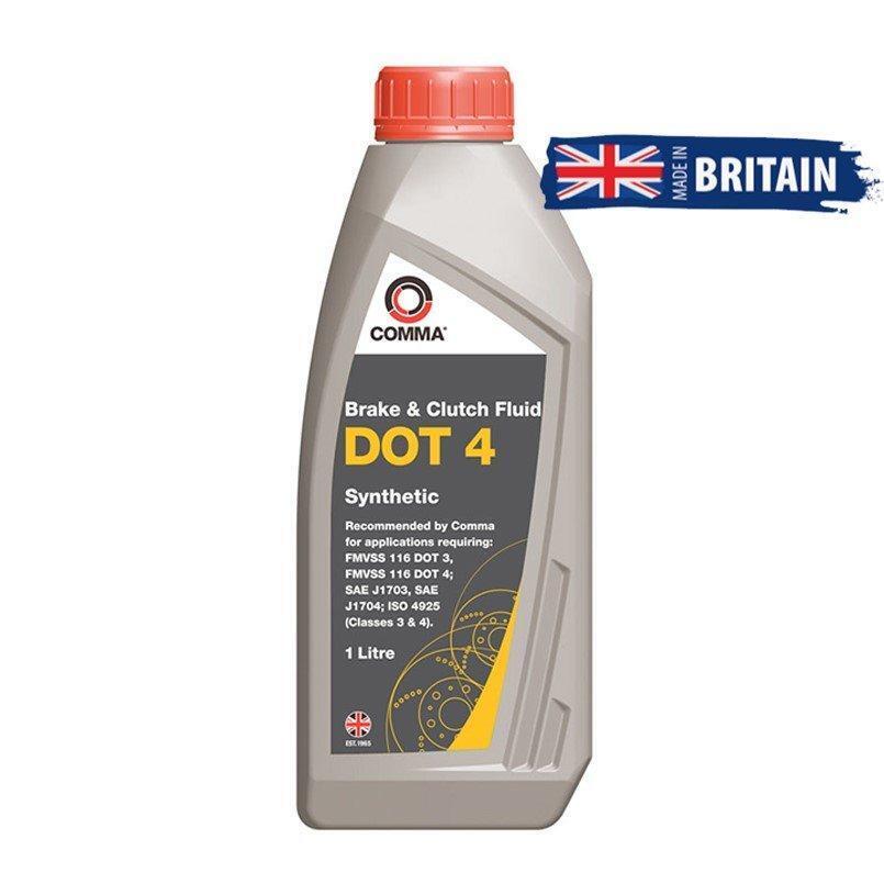 Тормозная жидкость Comma DOT-4 Brake Fluid 1л (BF41L) фото 