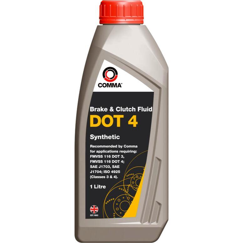 Гальмівна рідина Comma DOT-4 Brake Fluid 1л (BF41L)фото