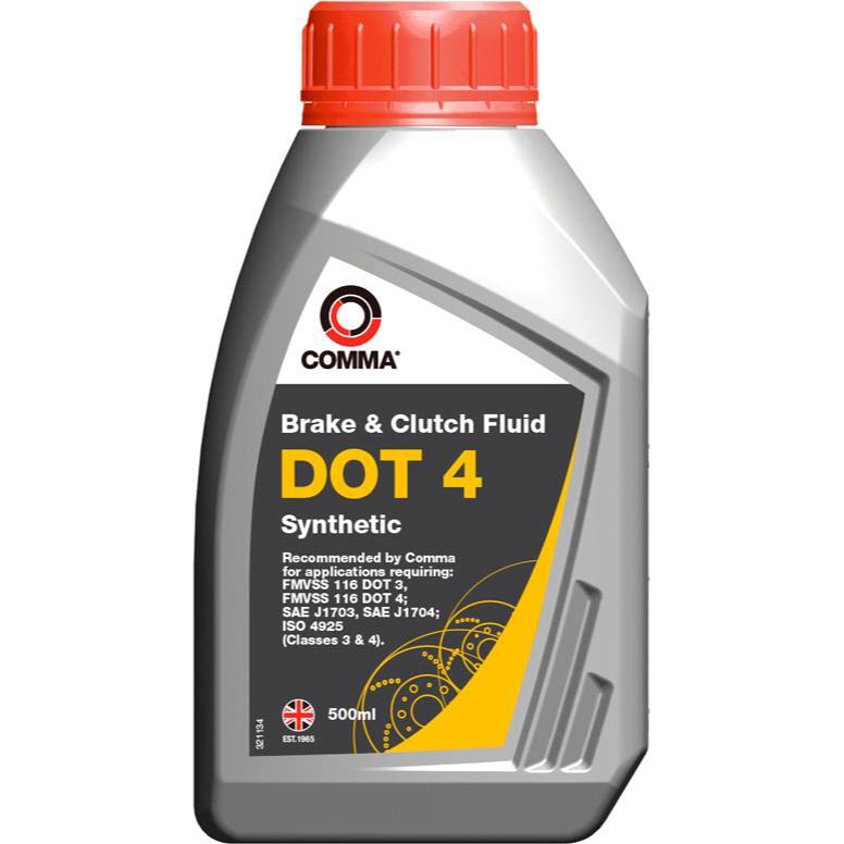 Гальмівна рідина Comma DOT-4 Brake Fluid 0,5л (BF4500M)фото1