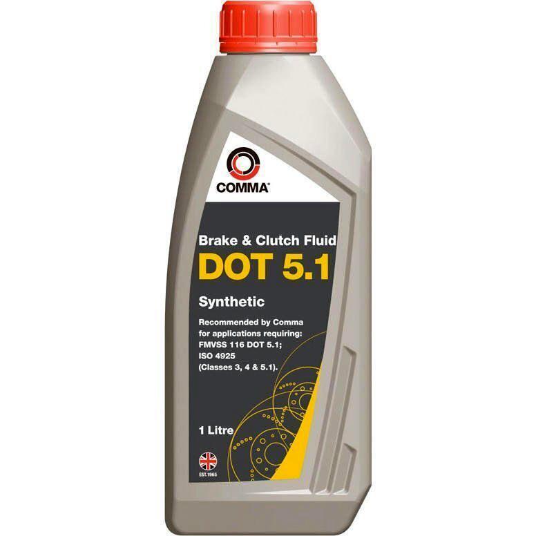Гальмівна рідина Comma DOT-5.1 1л (BF51L)фото1