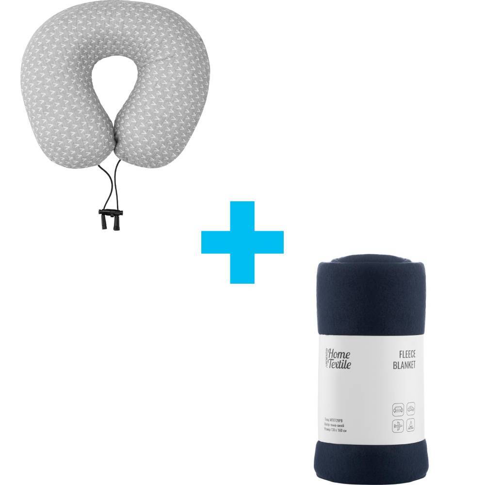 Подушка ортопедическая ARDESTO Sleepwell Travel, 34х29х10см, серый (ART3429NEP) фото 1