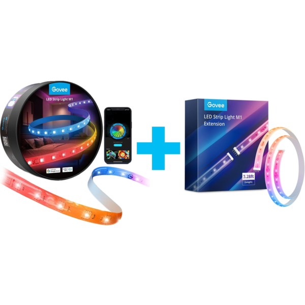 

Лента светодиодная умная Govee H61E1 RGBICW LED Strip Lights, 5м, белый (H61E13D2)