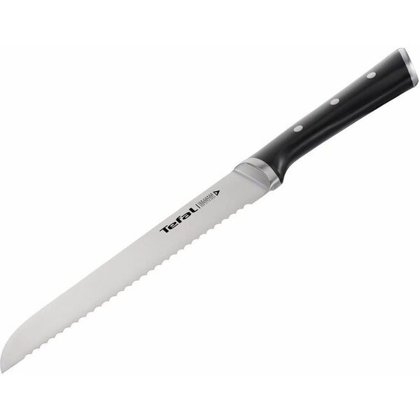 Акція на Нож для хлеба Tefal Ice Force, 20см, черный (K2320414) від MOYO