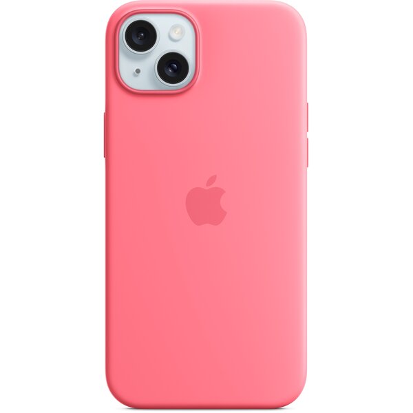 Акція на Чехол Apple для iPhone 15 Plus Silicone Case with MagSafe Pink (MWNE3ZM/A) від MOYO