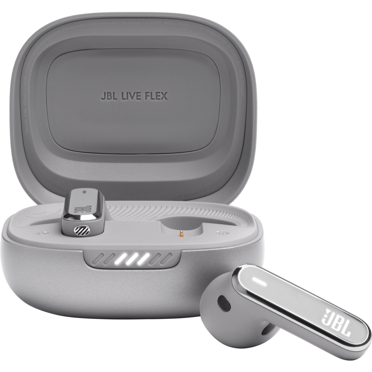 Навушники JBL Live Flex Silver (JBLLIVEFLEXSVR)фото