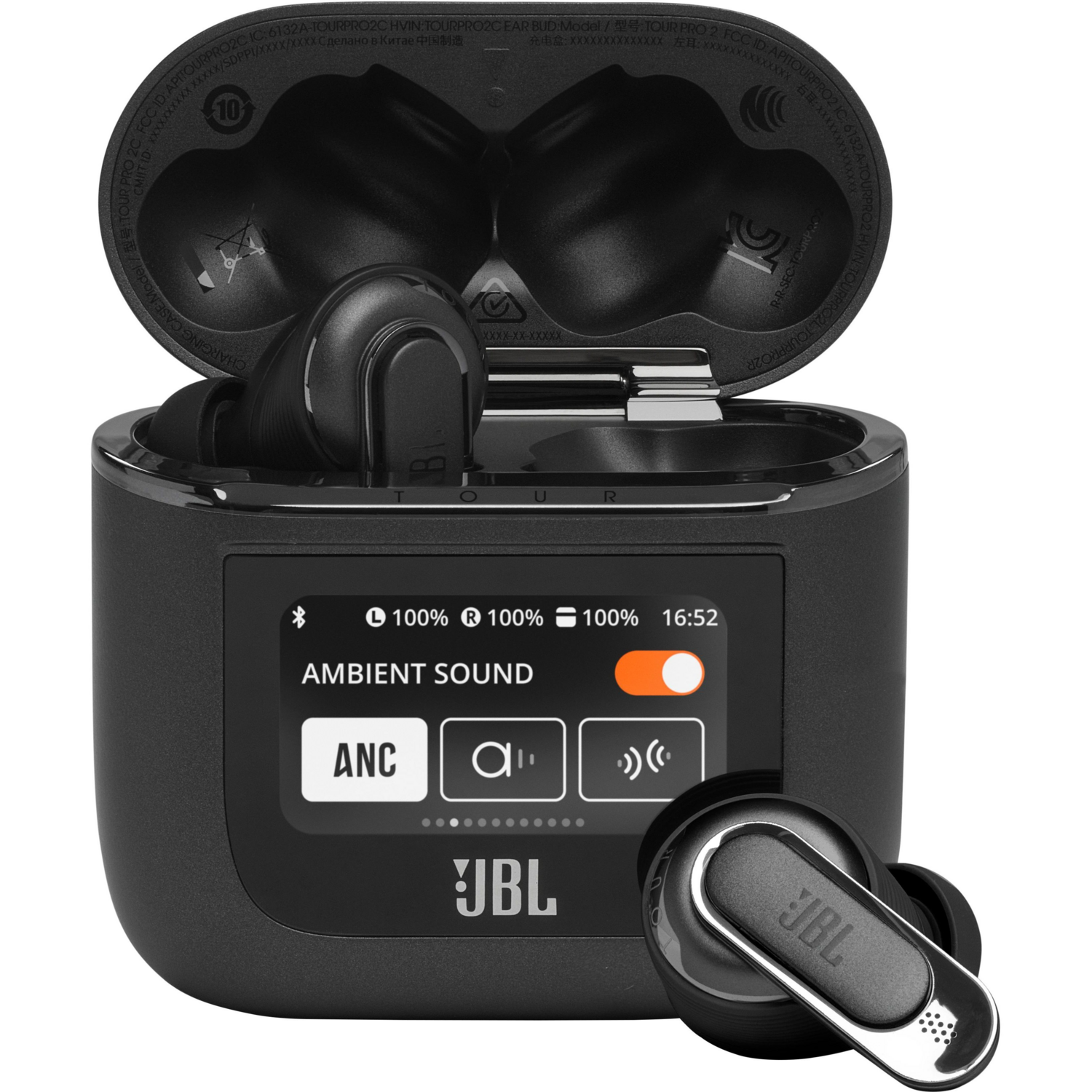 Навушники JBL Tour Pro 2 Black (JBLTOURPRO2BLK)фото