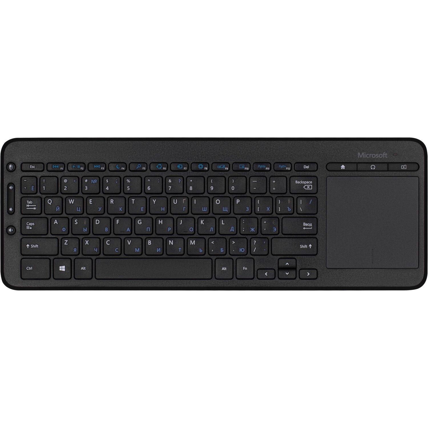 Клавиатура мембранная Microsoft All-in-One 84key, WL EN/UA/RU Black (N9Z-00018) фото 