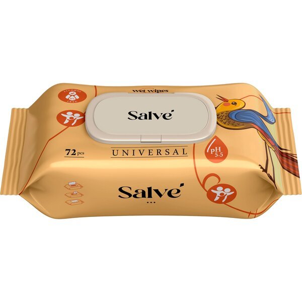 Салфетки влажные Salve универсальные 72шт
