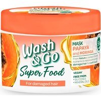 Маска для поврежденных волос Wash&Go Super Food с папайей и морингой 300мл