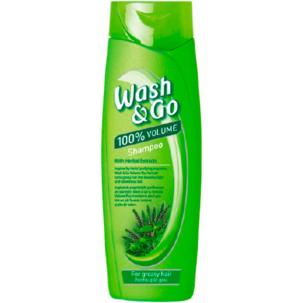 Шампунь для жирных волос Wash&amp;Go с экстрактами трав 200мл фото 