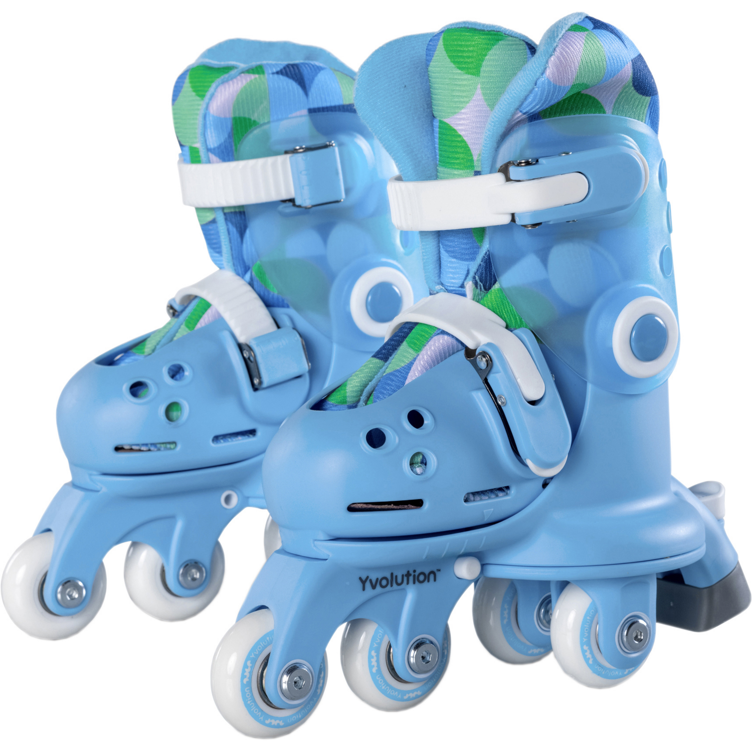 Роликовые коньки Yvolution Twista, размер 30-34, голубой фото 