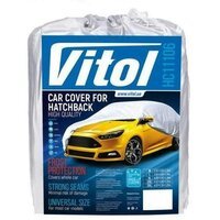 Тент автомобильный Vitol Hatchback Polyester XXL 432х165х125 Серый (HC11106_2XL)