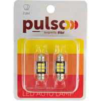 Лампа PULSO софітна LED C5W 31mm Canbus 6SMD-2835 12V 2.9W 315lm White (LP-31C5W)