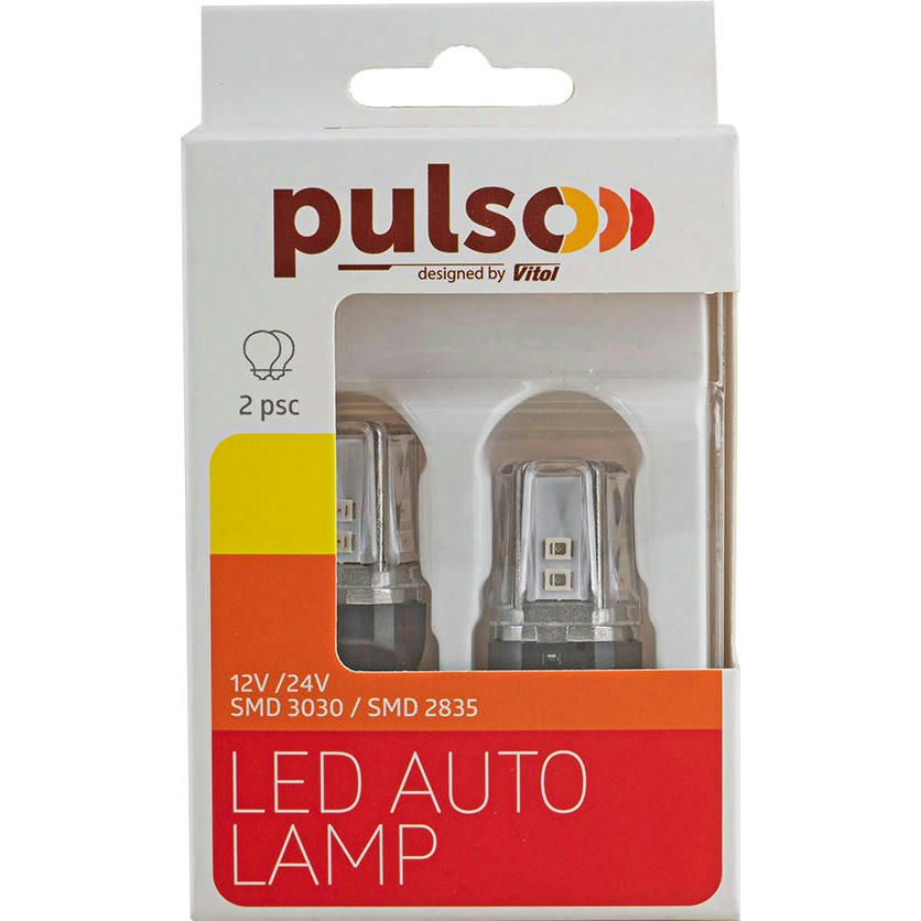 Лампа PULSO габаритная LED 7443 W3x16q 12SMD-2835 9-36V 100lm White (LP-66443R) фото 