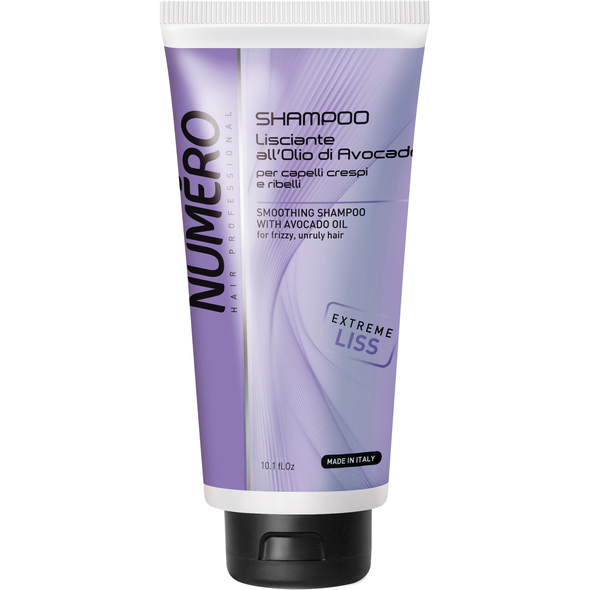 Шампунь для волос разглаживающий Brelil Numero Smoothing Shampoo с маслом авокадо 300мл фото 1