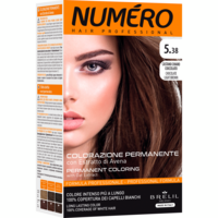 Краска для волос Brelil Numero 5.38 Chocolate light brown Светлый шоколадный каштан 140мл
