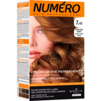 Фарба для волосся Brelil Numero 7.43 Golden copper blonde Мідно-золотистий блонд 140мл