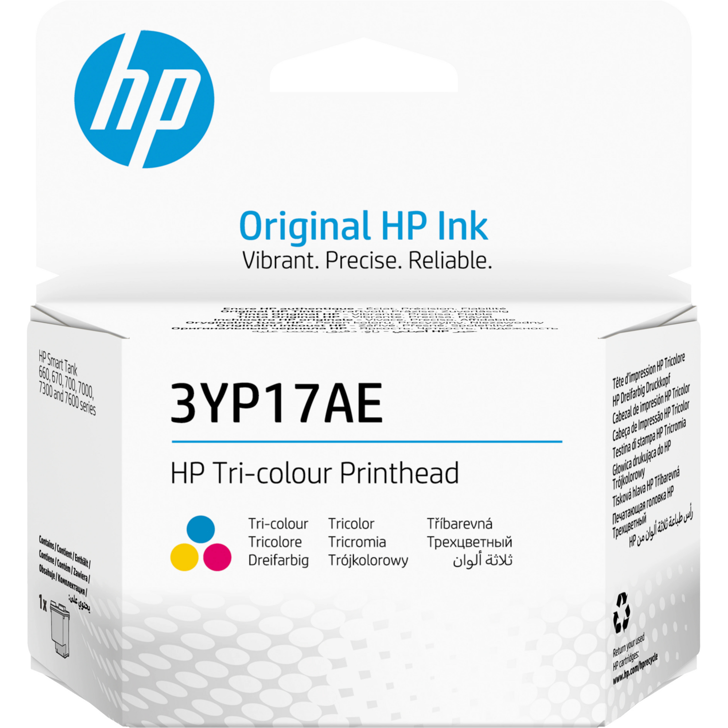 Печатающая головка HP Smart Tank 670/720/725/750/790 Tri-Color (3YP17AE) фото 