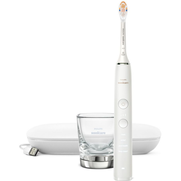 Акція на Электрическая зубная щетка Philips Sonicare HX9911/19 Diamond Clean 9000 від MOYO