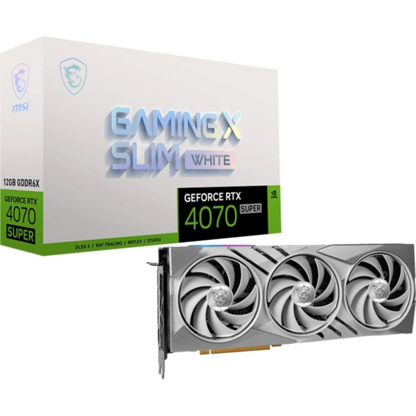 

Видеокарта MSI GeForce RTX 4070 SUPER 12GB GDDR6X GAMING X SLIM WHITE (912-V513-656)