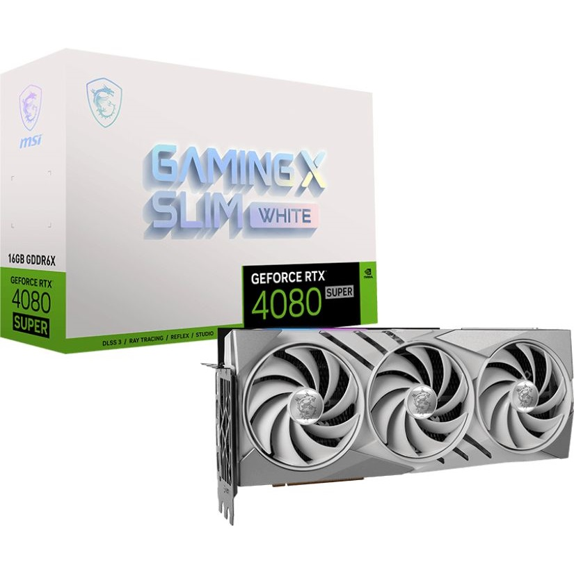 Відеокарта MSI GeForce RTX 4080 SUPER 16GB GDDR6X GAMING X SLIM WHITE (912-V511-263)фото1