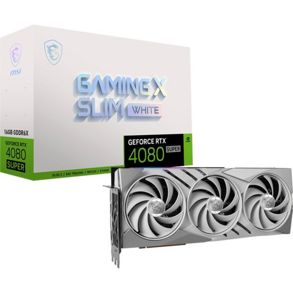 

Видеокарта MSI GeForce RTX 4080 SUPER 16GB GDDR6X GAMING X SLIM WHITE (912-V511-263)