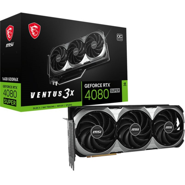 

Видеокарта MSI GeForce RTX 4080 SUPER 16GB GDDR6X VENTUS 3X OC (912-V511-221)