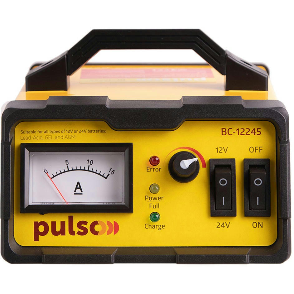 Зарядний пристрій PULSO імпульсний 12-24В 0-15A (BC-12245)фото1