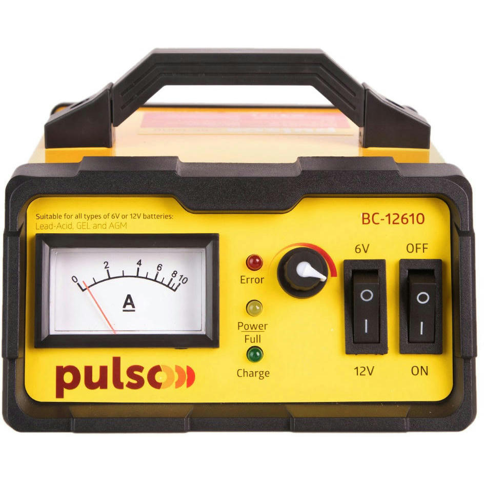 Зарядное устройство PULSO импульсное 6-12В 0-10A (BC-12610) фото 