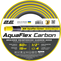 Шланг садовый 2E Aquaflex Carbon 1/2 50м (2E-GHE12GE50)