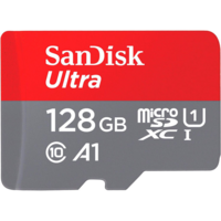 Карта памяти SanDisk microSD 128GB C10 UHS-I R140MB/s Ultra (SDSQUAB-128G-GN6MN)
