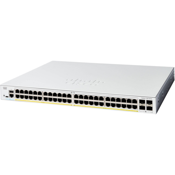 

Коммутатор Cisco Catalyst 1300 48xGE, PoE, 4x10G SFP+ (C1300-48P-4X)